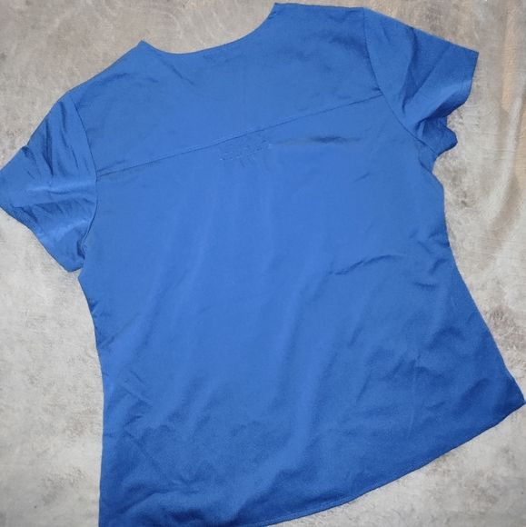 🆕Grey's Anatomy | Blue V- Neck Scrub Top Womens Size XL - Picture 2 of 12